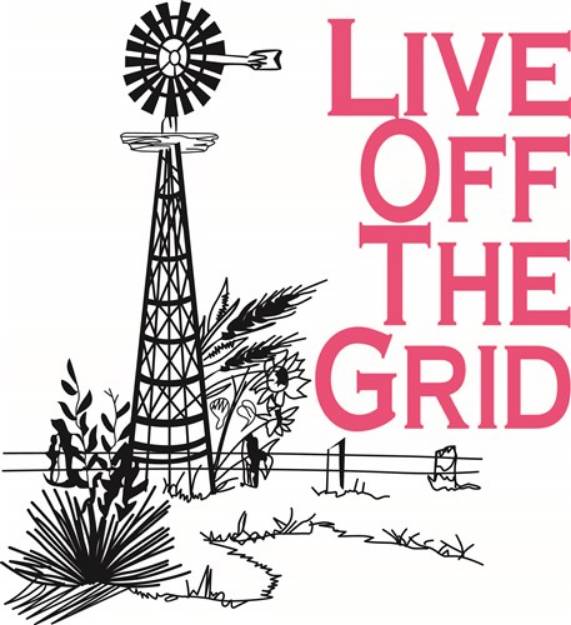 Picture of Live Off the Grid SVG File
