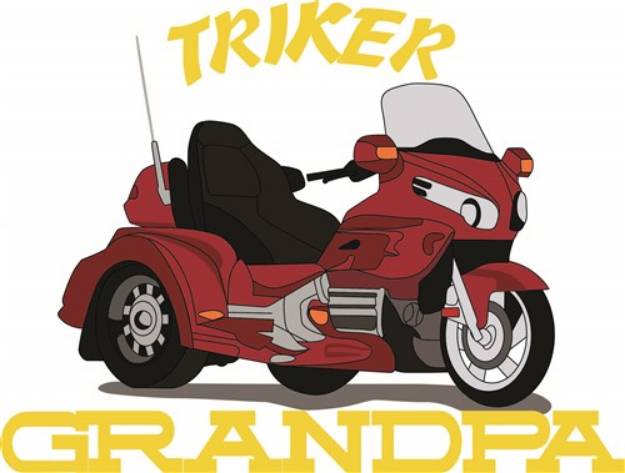Picture of Triker Grandpa SVG File