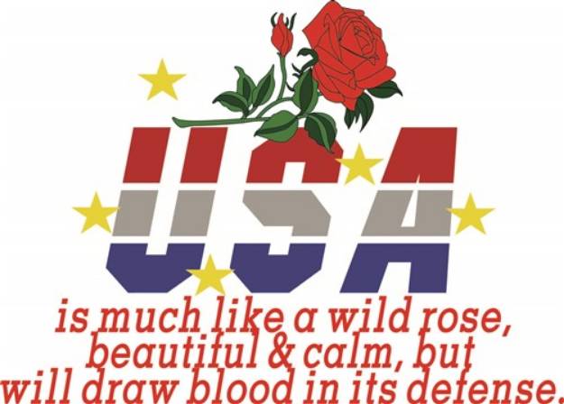 Picture of Like A Wild Rose SVG File
