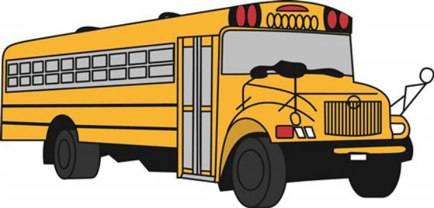 Picture of Small School Bus SVG File