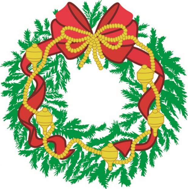 Picture of Wreath Ornament SVG File