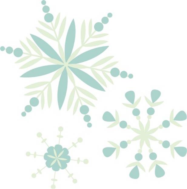 Picture of Winter Snowflakes SVG File