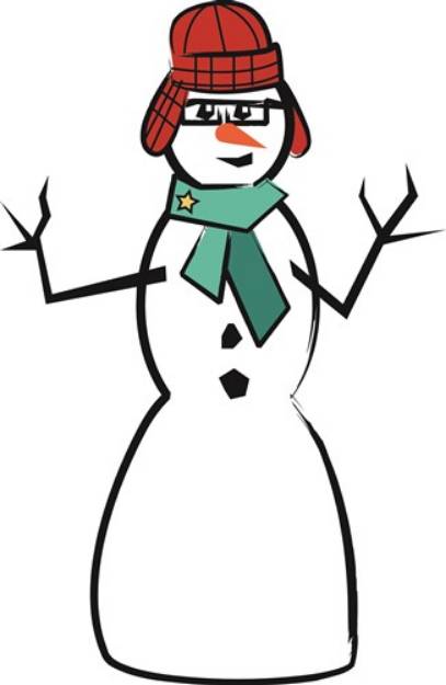Picture of Holiday Snowman SVG File