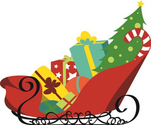 Picture of Santas Sleigh SVG File