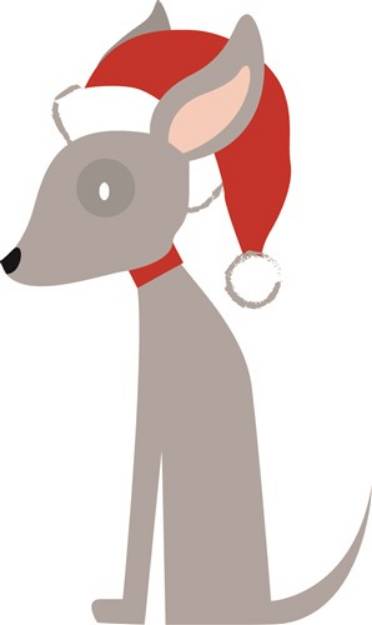 Picture of Chihuahua Santa SVG File