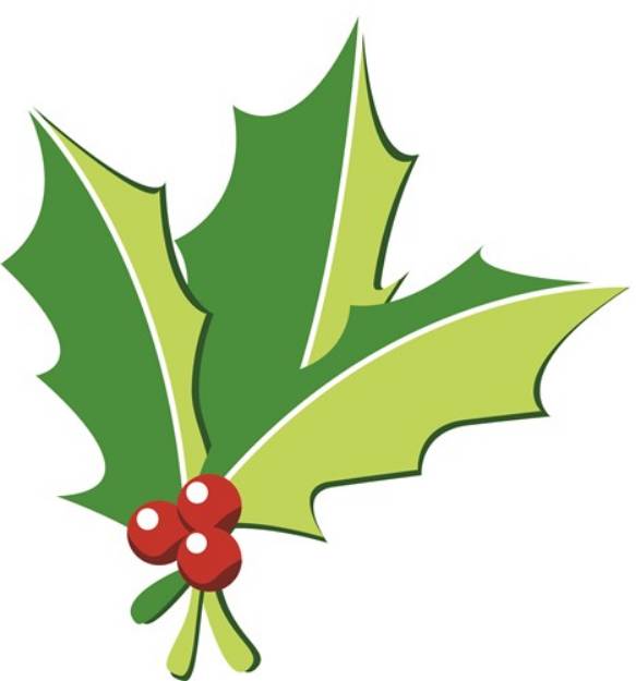Picture of Christmas Holly SVG File
