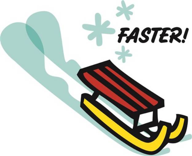 Picture of Faster Sled SVG File