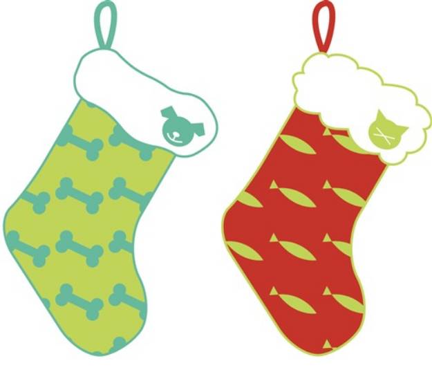 Picture of Pet Stockings SVG File