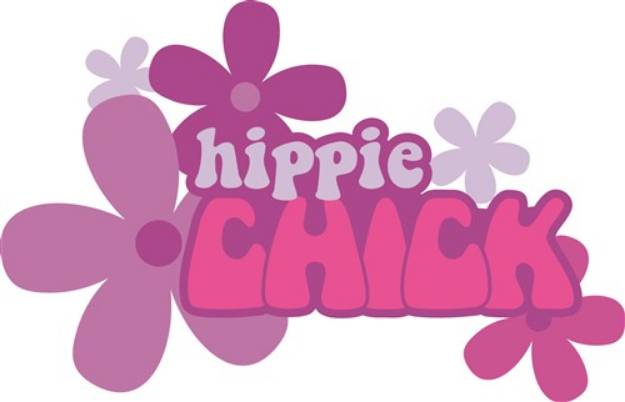 Picture of Hippie Chick SVG File