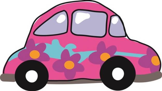 Picture of Hippie Love Bug SVG File