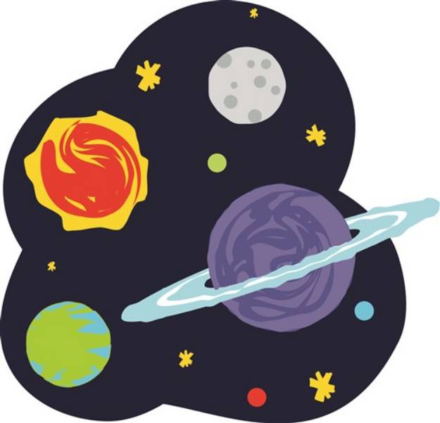 Picture of Outer Space SVG File