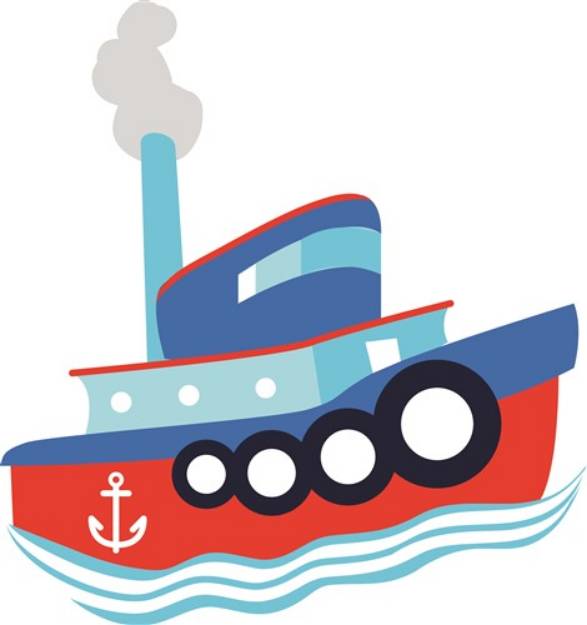 Picture of Tug Boat SVG File