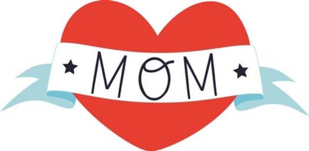 Picture of Mom Heart SVG File