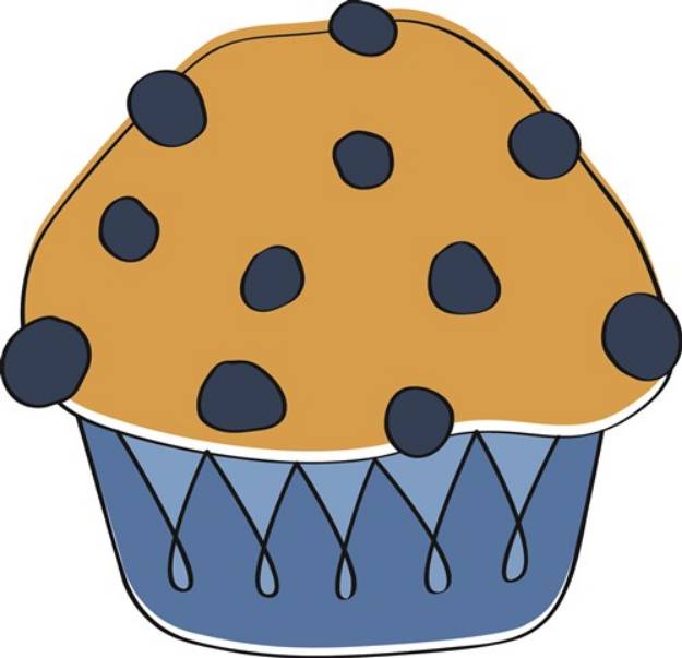 Picture of Blueberry Muffin SVG File