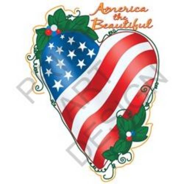 Picture of America The Beautiful SVG File
