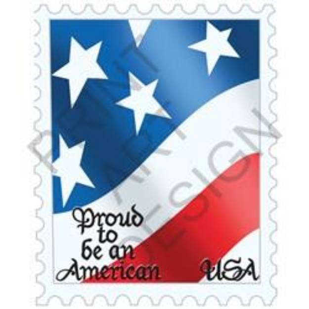 Picture of Flag Stamp SVG File