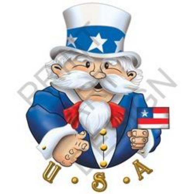 Picture of Uncle Sam SVG File