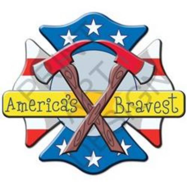 Picture of Americas Bravest SVG File