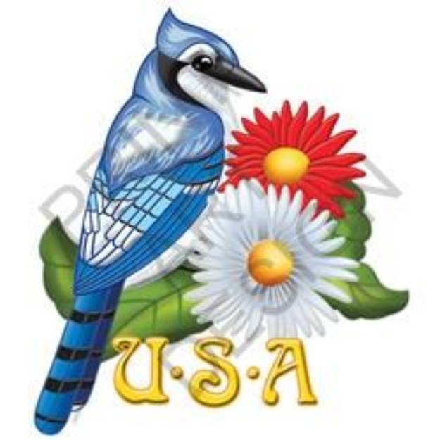 Picture of American Bluejay SVG File
