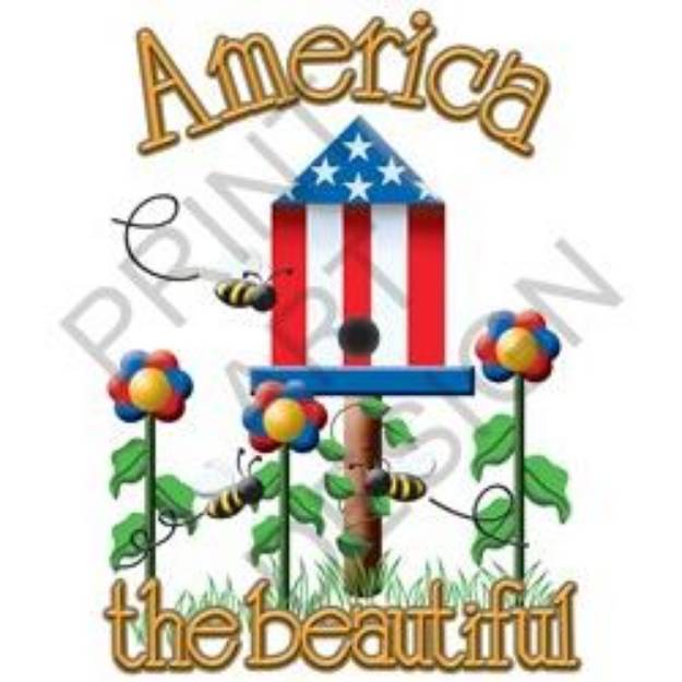 Picture of America The Beautiful SVG File