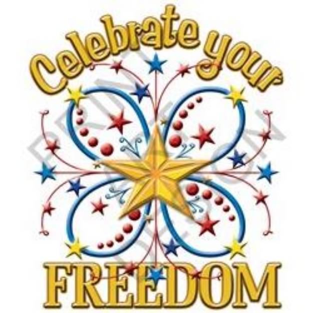 Picture of Celebrate Freedom SVG File