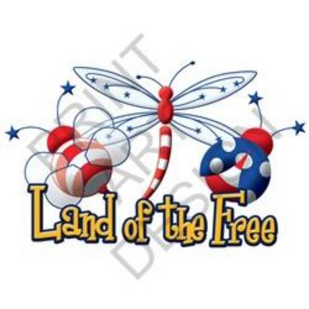 Picture of Land Of The Free SVG File