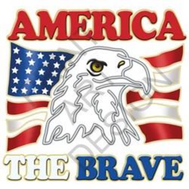 Picture of America The Brave SVG File
