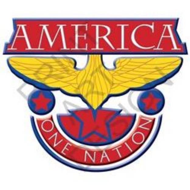 Picture of America One Nation SVG File