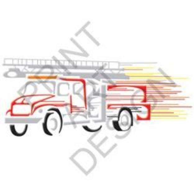 Picture of Fire Engine SVG File