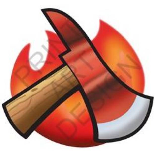 Picture of Fire Ax   SVG File