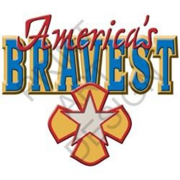 Picture of Americas Bravest Firefighter SVG File