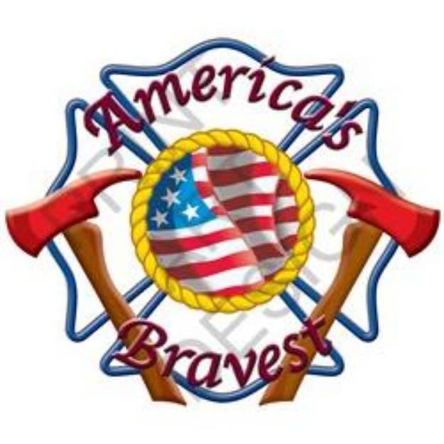 Picture of Americas Bravest Firefighter SVG File