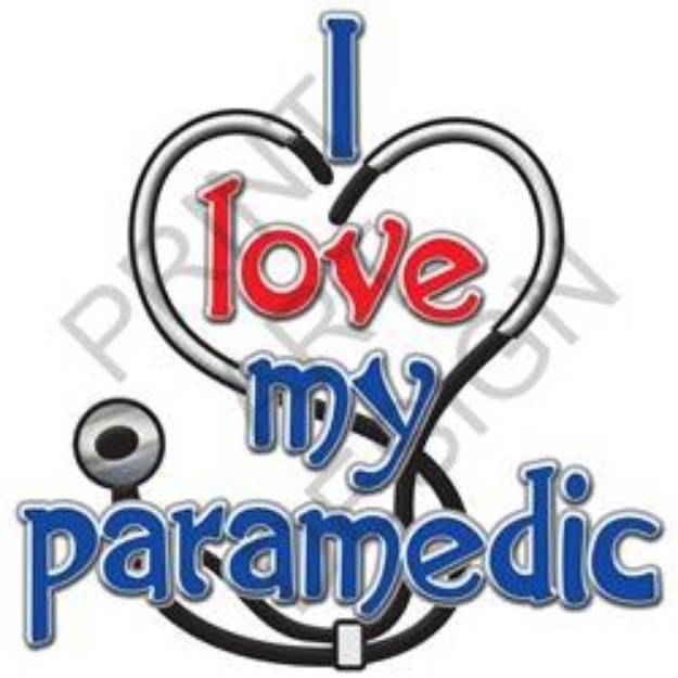 Picture of Love My Paramedic SVG File