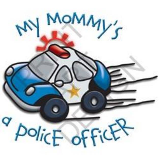 Picture of Mommys A Police Officer SVG File