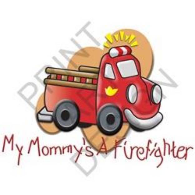 Picture of Mommys A Firefighter SVG File