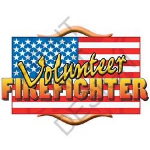 Picture of Volunteer Fire Fighter SVG File