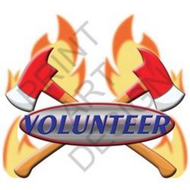 Picture of Volunteer Firefighter SVG File