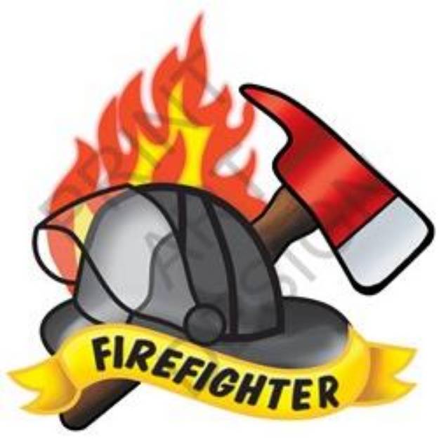 Picture of Fire Fighter SVG File