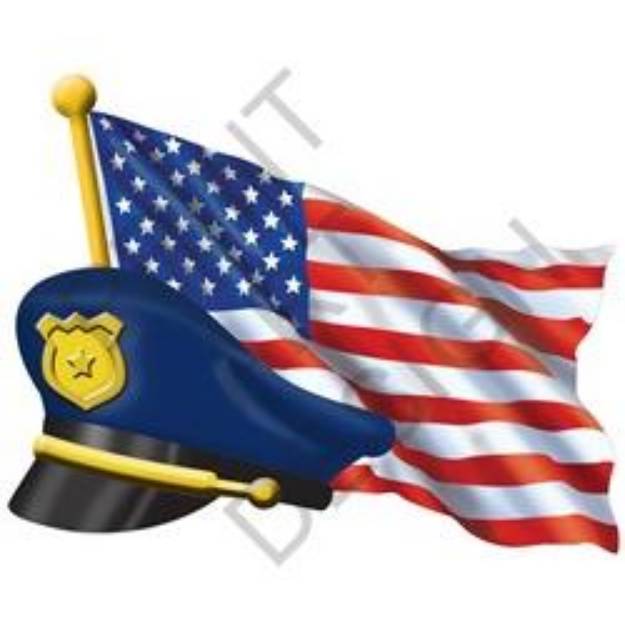 Picture of Patriotic Police SVG File