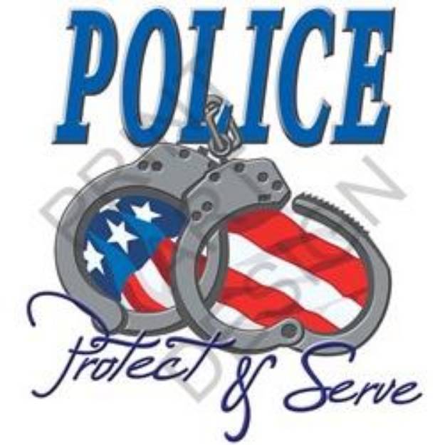Picture of Police Protect & Serve SVG File