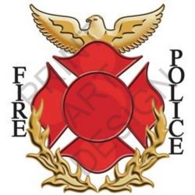 Picture of Fire Police SVG File