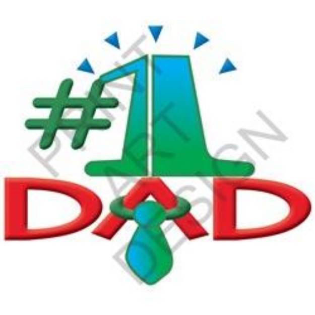 Picture of #1 Dad SVG File