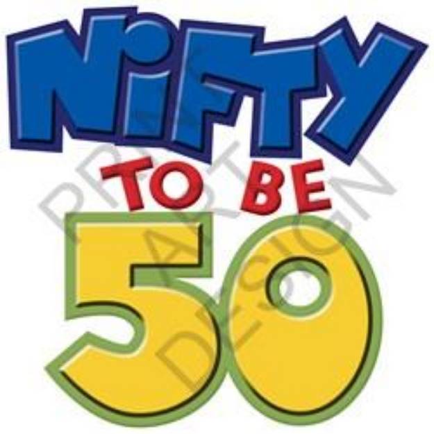 Picture of Nifty To Be 50 SVG File