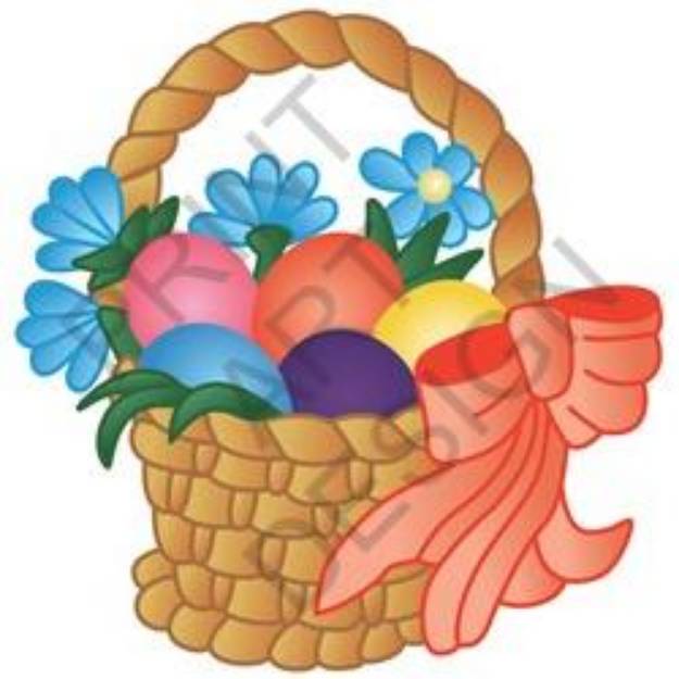 Picture of Easter Basket SVG File