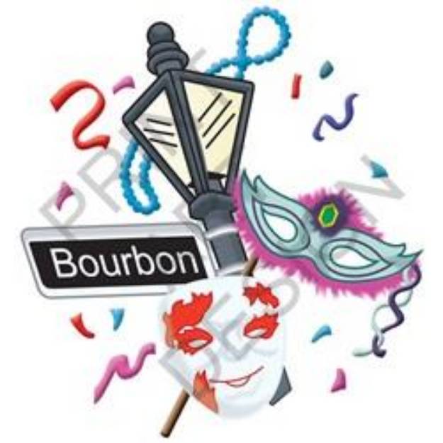 Picture of Bourbon Street SVG File