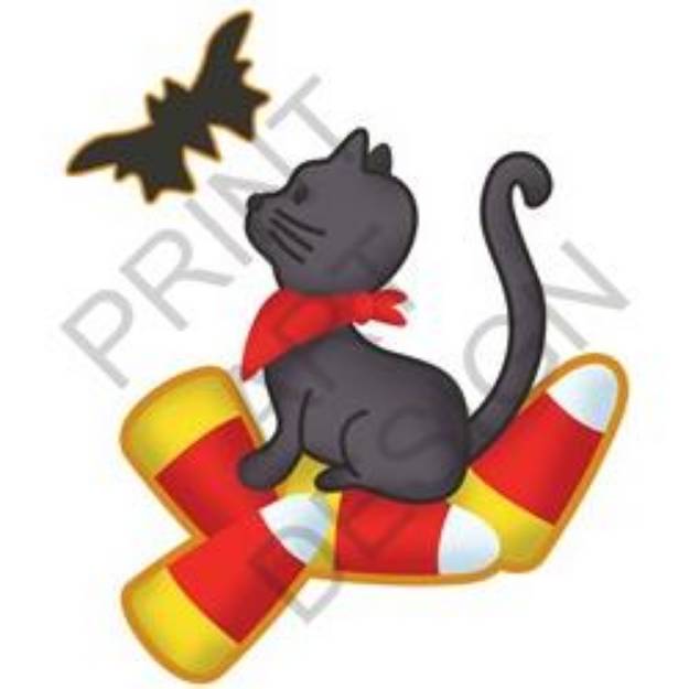 Picture of Halloween Cat SVG File