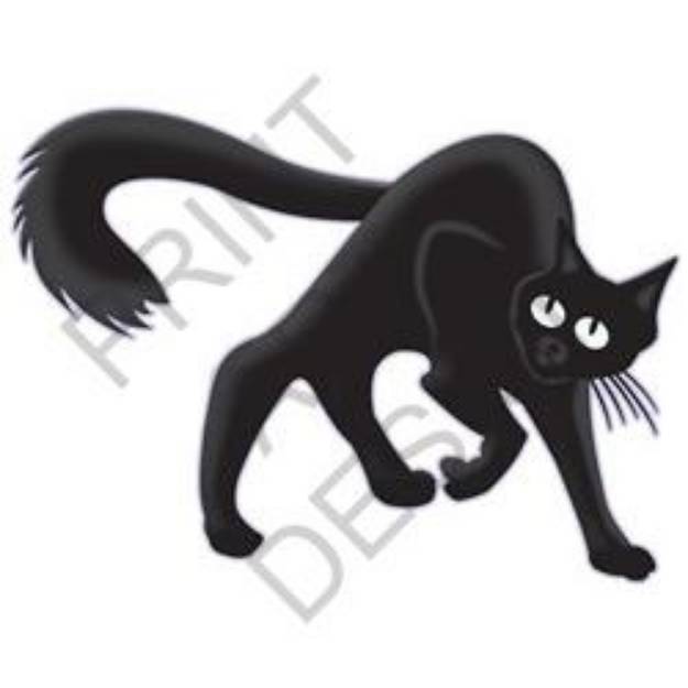 Picture of Black Cat SVG File