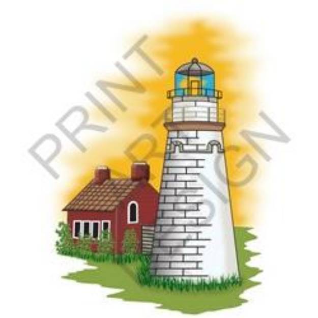 Picture of Old Fairpoint Lighthouse SVG File