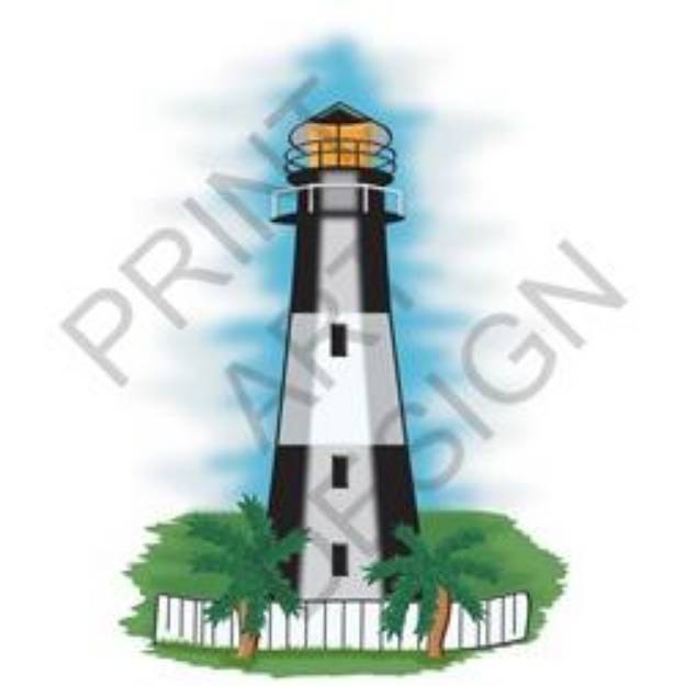 Picture of Tyber Lighthouse SVG File