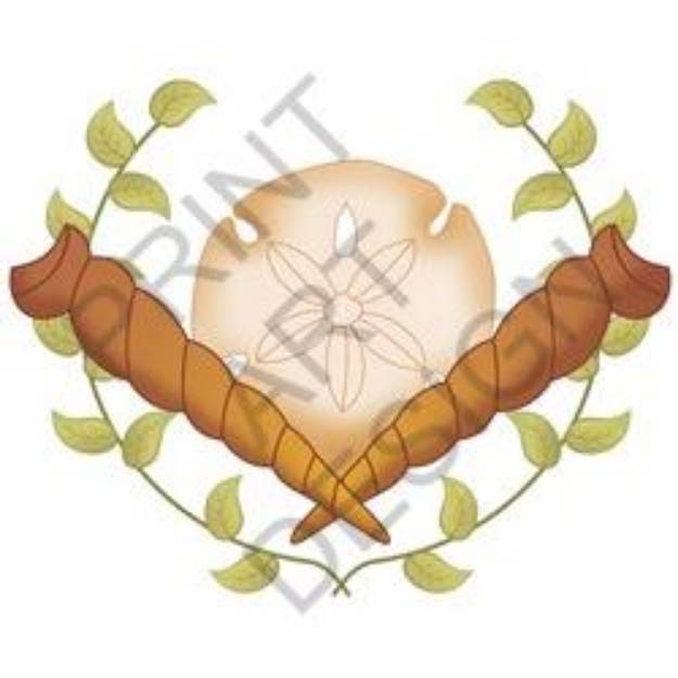Picture of Seashell Crest SVG File